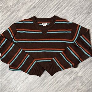 Industrial Exchange Striped Sweater Wool Blend Size XL